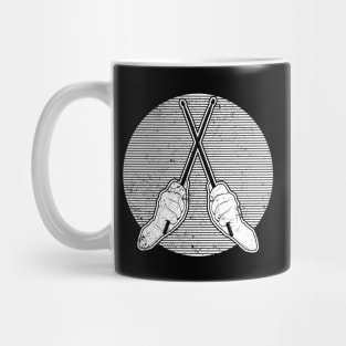 Drummer Hand Drumming Drum Sticks Drums Player Mug